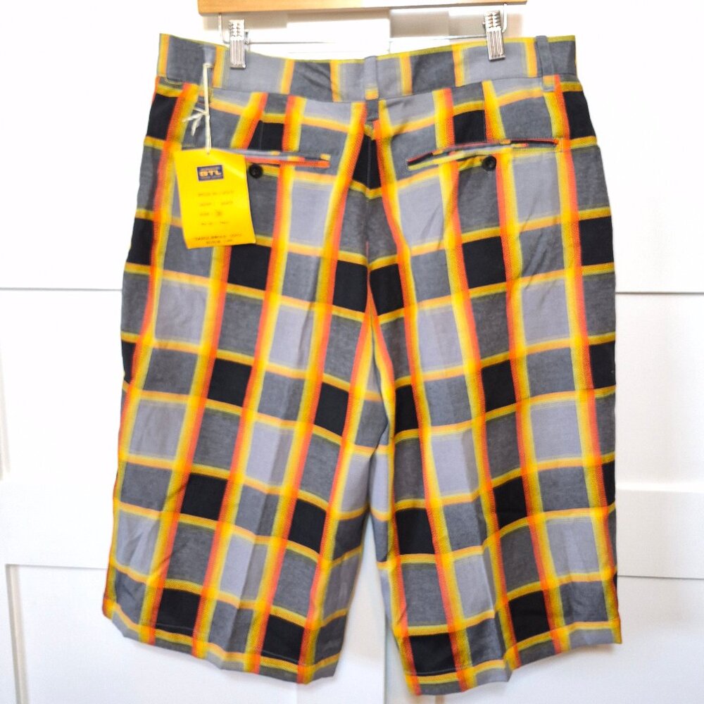 GTL Plaid Shorts – Men’s 38 – Multicolor NWT
